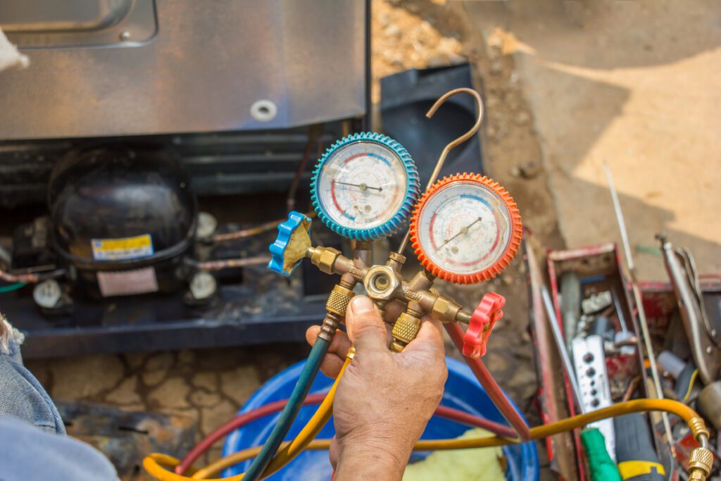 Réparation de fuite de gaz frigorigène​