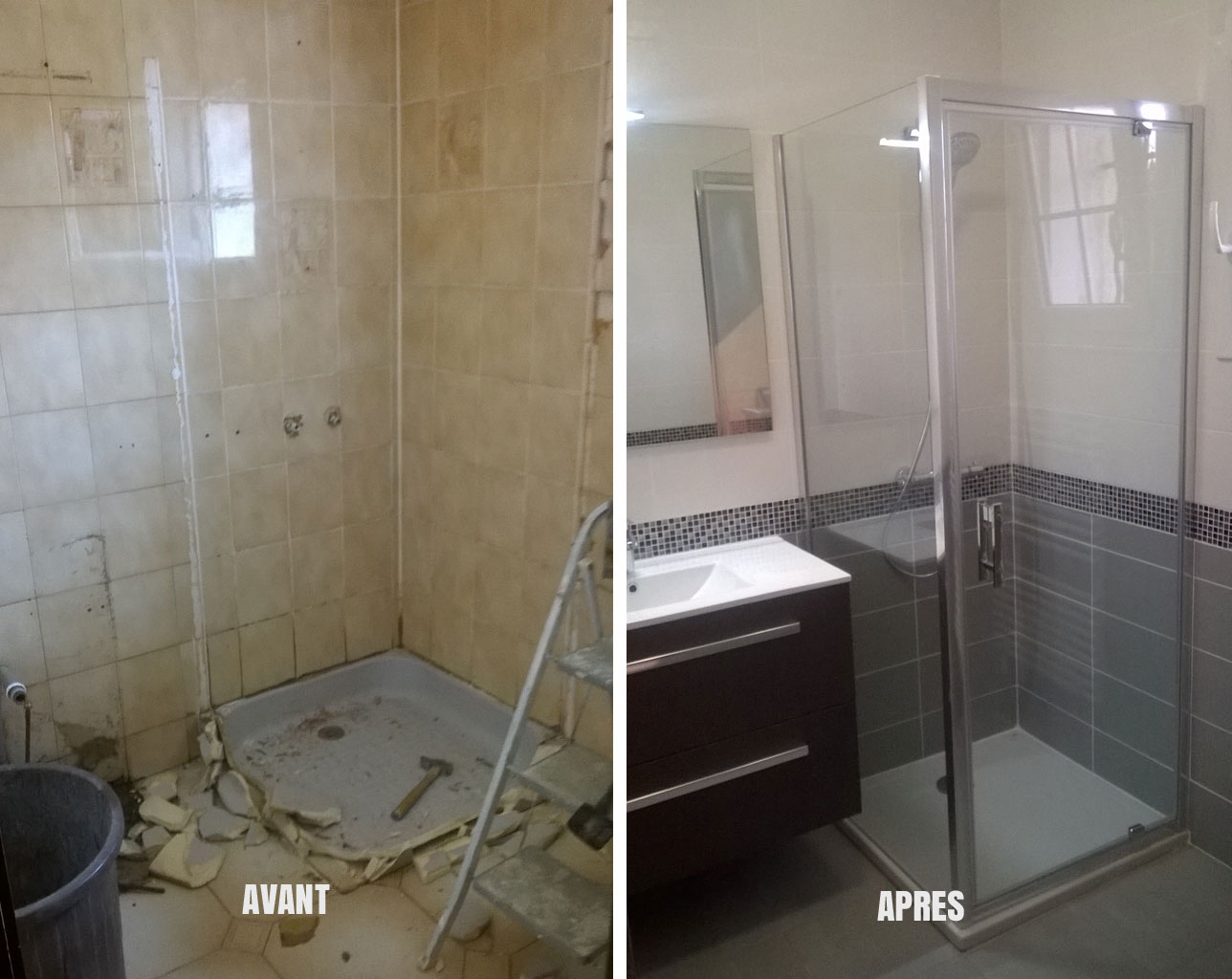 Rénovation complète d’une salle de bain à Jonage Ankial
