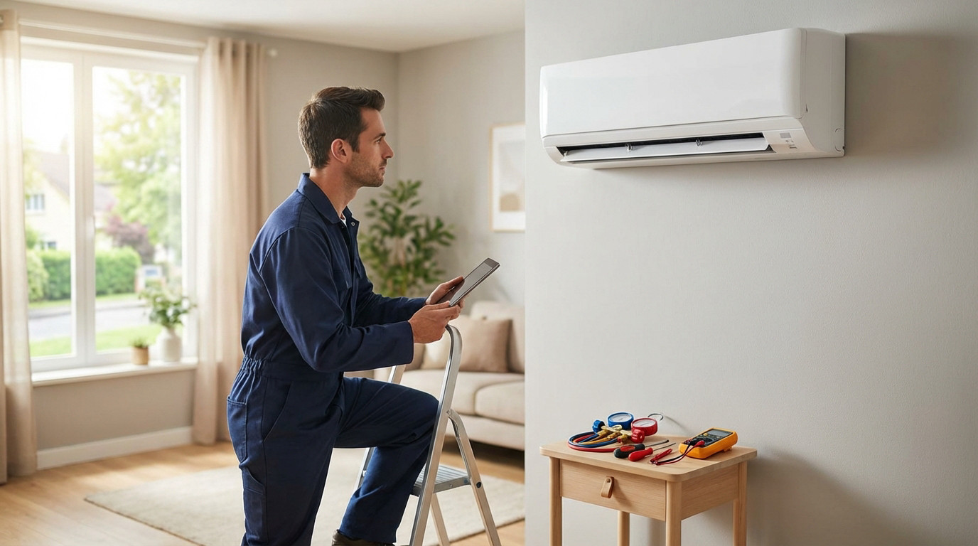 maintenance d'une unité de clim par technicien expert à Décines-Charpieu