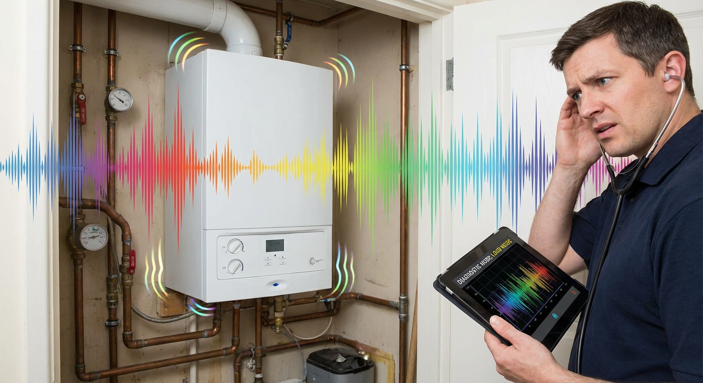 Chaudiere gaz qui fait du bruit diagnostic technicien ondes sonores