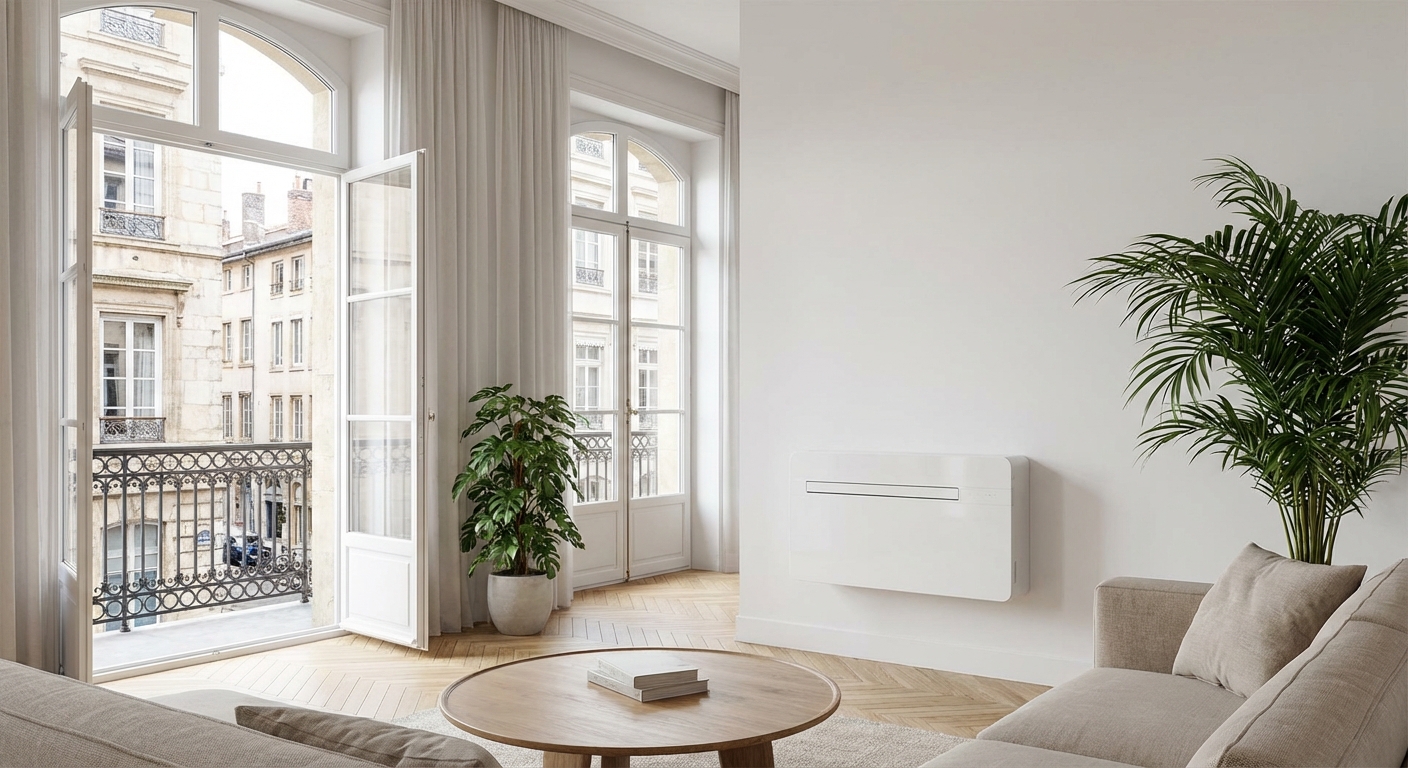 clim monobloc compacte en habitation à Lyon