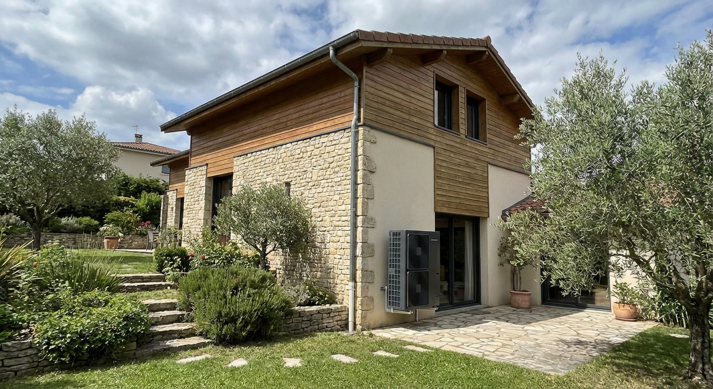 Climatisation a Tassin-la-Demi-Lune - maison avec unite exterieure