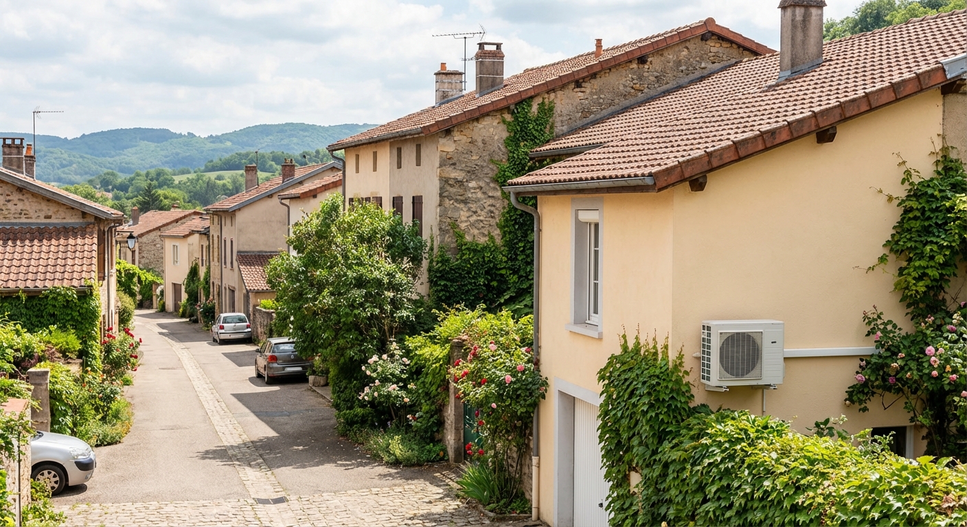 Climatisation Francheville village residentiel collines ouest Lyon