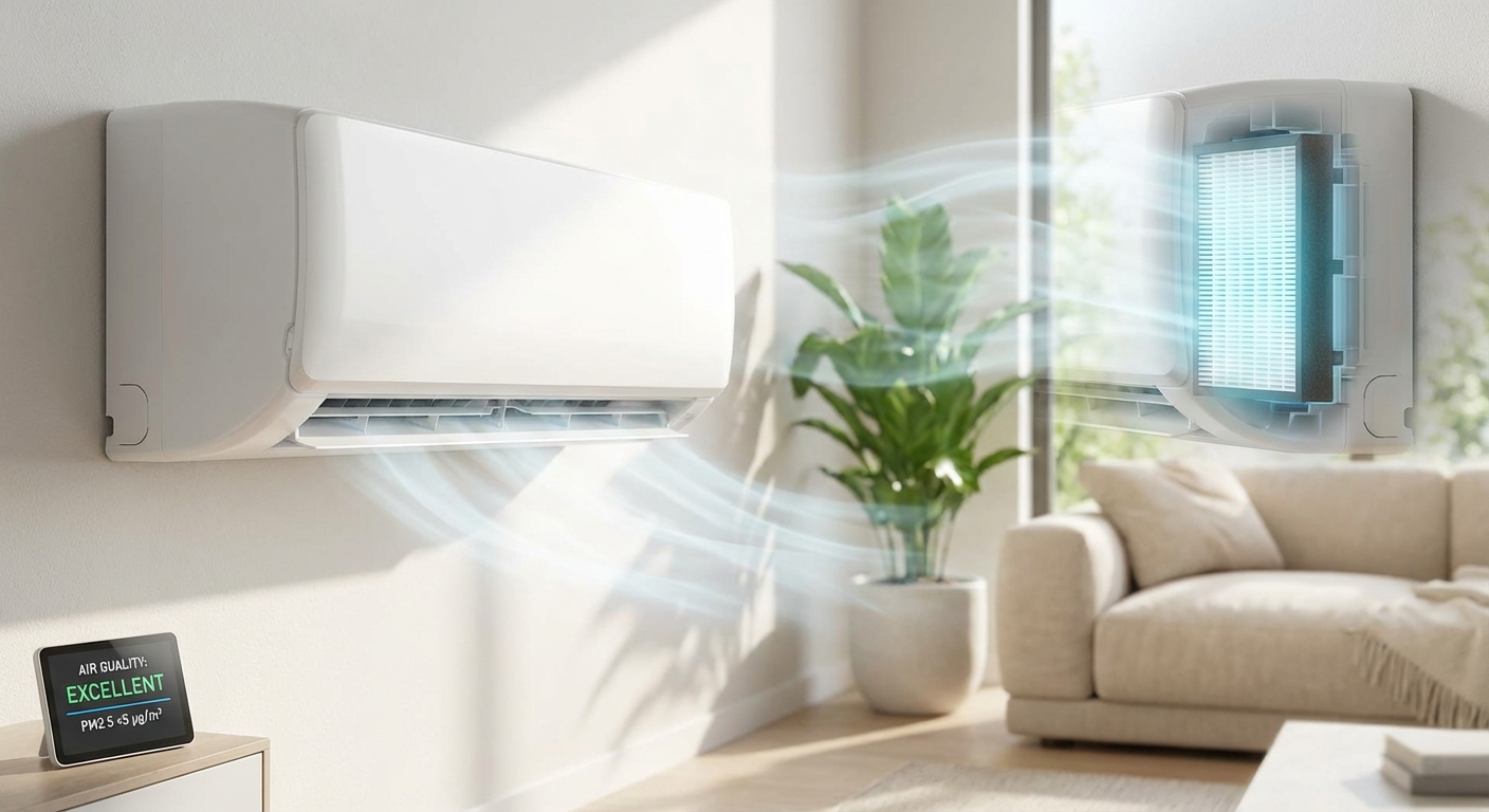 Climatisation qualite air interieur filtre HEPA environnement sain