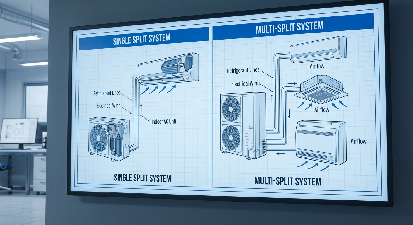 Comparatif split et multisplit climatisation