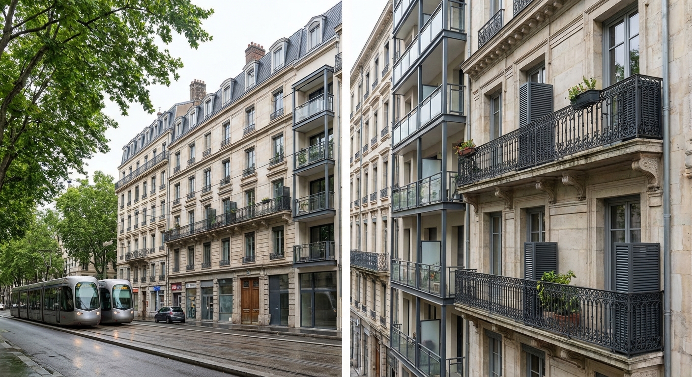 Climatisation appartement Lyon - immeuble haussmannien avec unites discretes