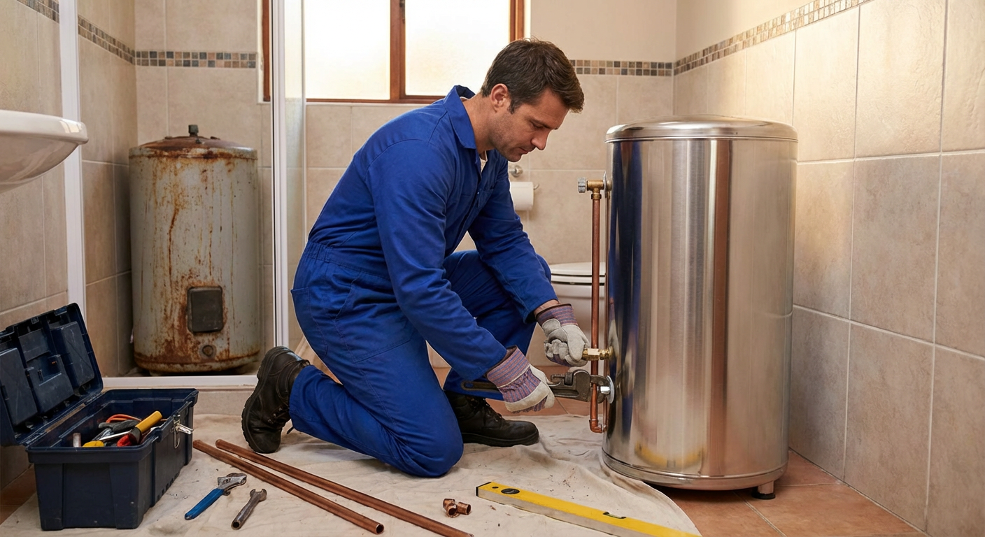 Remplacement chauffe-eau Lyon installation plombier professionnel