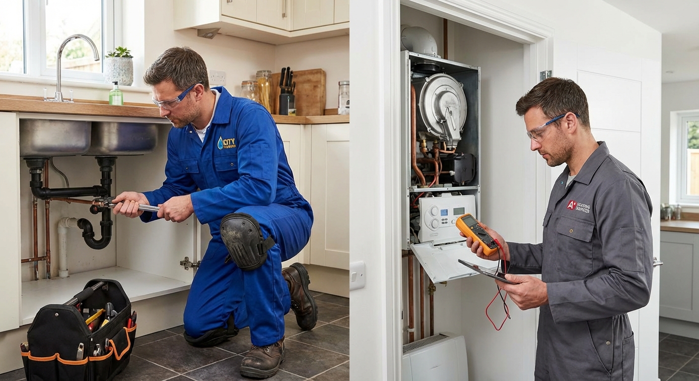 Plombier et chauffagiste a Lyon - difference entre les deux metiers