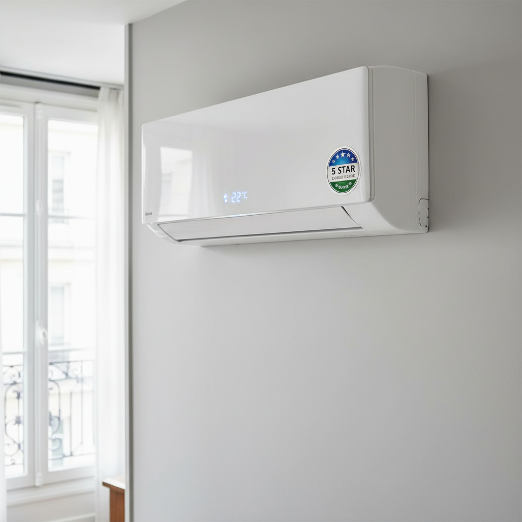 Climatiseur premium avec étiquette énergétique cinq étoiles