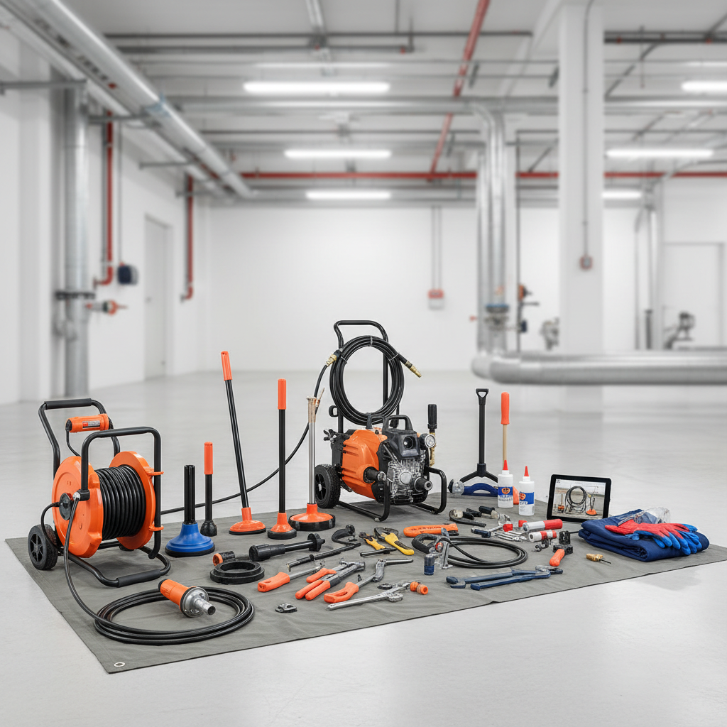 Equipement professionnel de debouchage canalisation