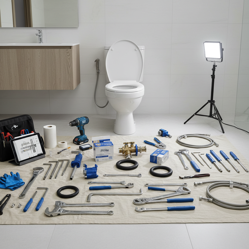 Outils professionnels de plomberie pour reparation sanitaires