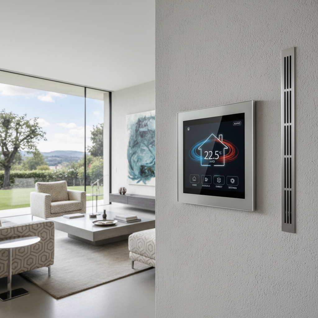 Systeme climatisation moderne dans un logement a Ecully