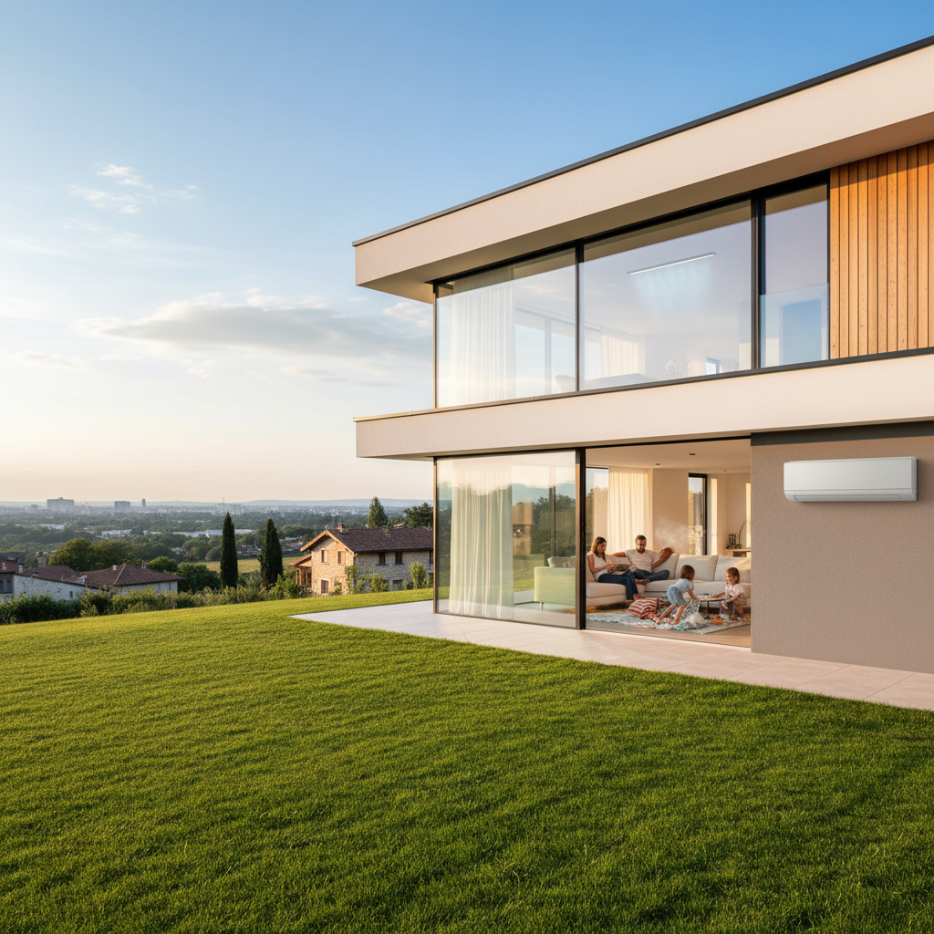 Climatisation moderne dans un logement a Francheville