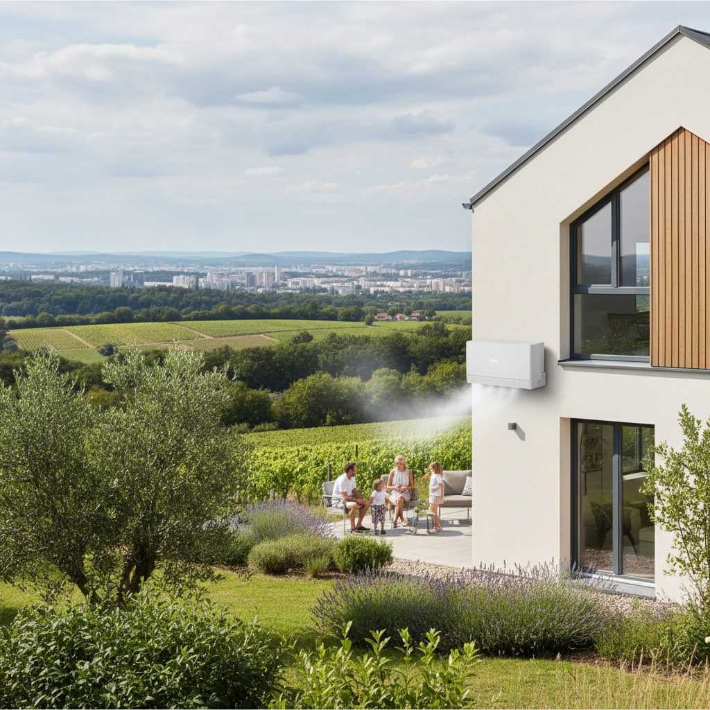 Climatisation chauffage et plomberie à Lyon Ankial - Climatisation moderne rafraichissant un logement a Rillieux