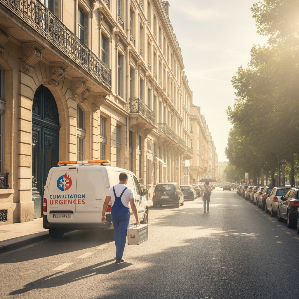 Véhicule d’intervention pour dépannage de climatisation à Lyon