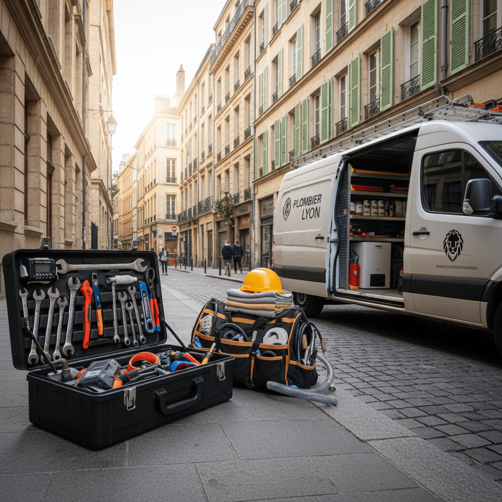 Equipement professionnel de plomberie pour intervention a Lyon