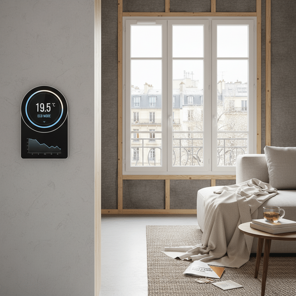 Climatisation chauffage et plomberie à Lyon Ankial - Thermostat intelligent et isolation pour economies chauffage