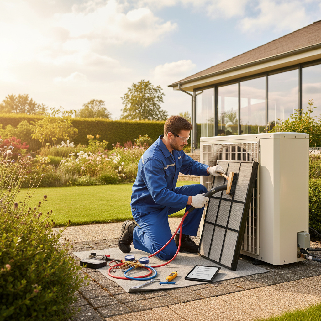 Nettoyage filtre et verification refrigerant pompe a chaleur